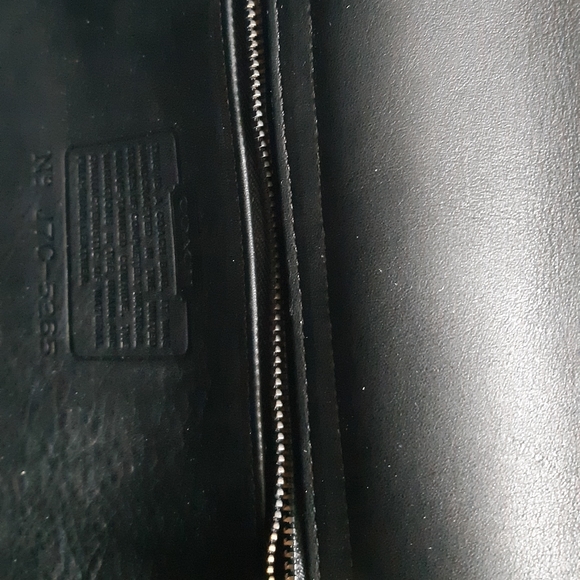 Black COACH briefcase - Picture 3 of 6